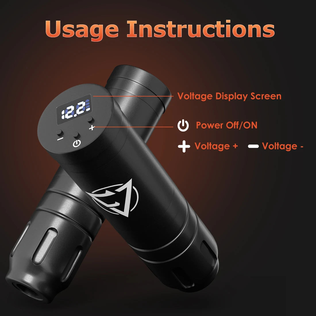 KVM Tattoo pen set rotate wireless Tattoo machine kit Tattoo Gun Kit For body permanent makeup tattoo machine  tattoo supplies