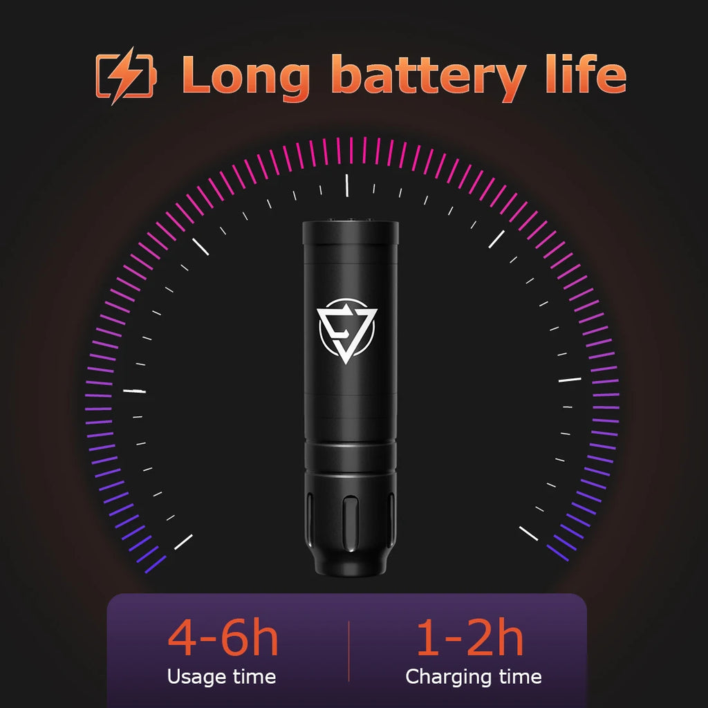 KVM Tattoo pen set rotate wireless Tattoo machine kit Tattoo Gun Kit For body permanent makeup tattoo machine  tattoo supplies